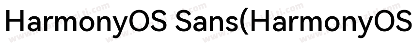 HarmonyOS Sans(HarmonyOS Sans)字体转换